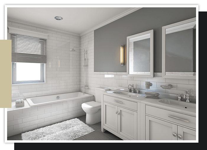 image of a finished bathroom
