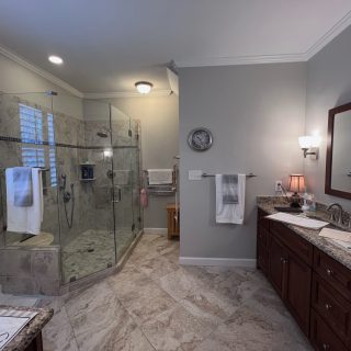 Cary area bathroom before being professionally remodeled